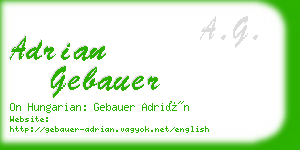 adrian gebauer business card